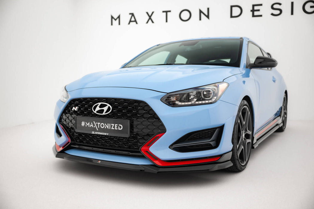 Maxton Design Front Splitter V.1 Hyundai Veloster N Mk2