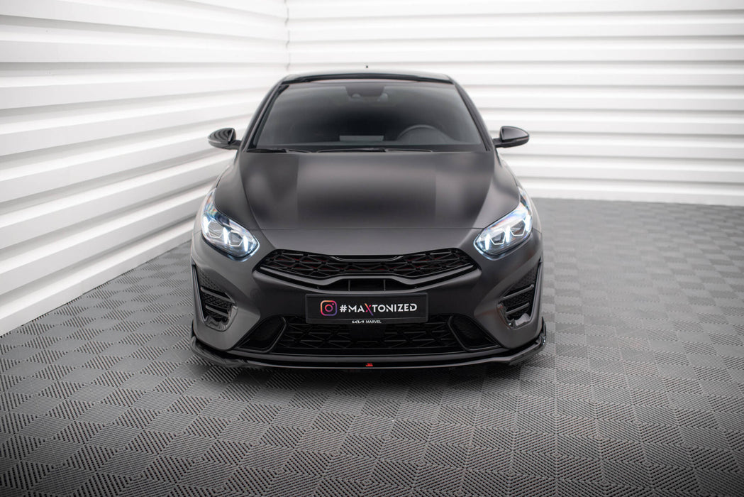 Maxton Design Front Splitter V.1 Kia Proceed GT Mk3 Facelift / Ceed GT / GT - Line Mk1 Facelift