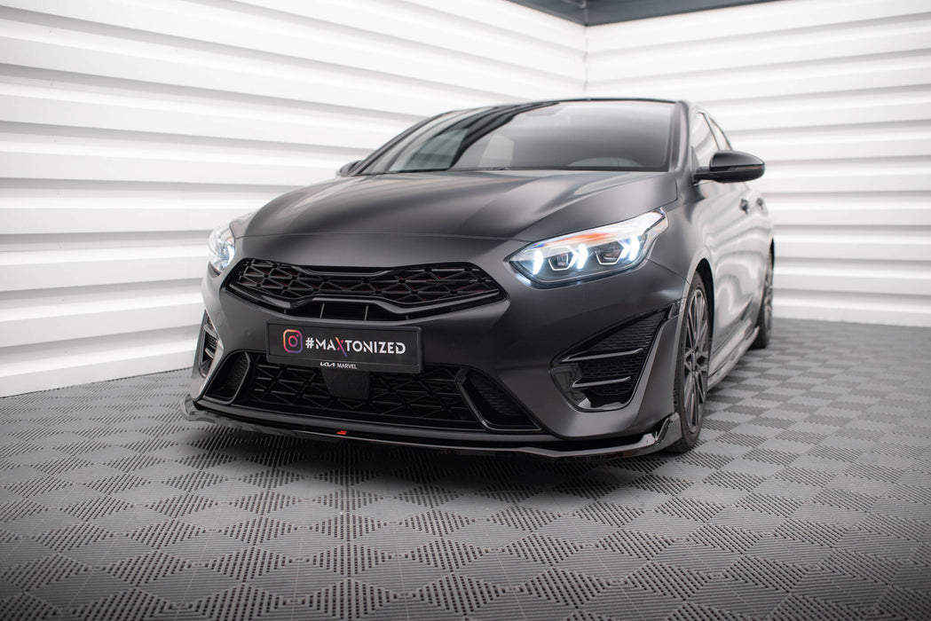Maxton Design Front Splitter V.1 Kia Proceed GT Mk3 Facelift / Ceed GT / GT - Line Mk1 Facelift
