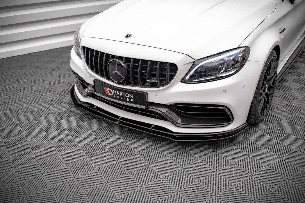 Maxton Design Front Splitter V.1 Mercedes-AMG C63 Coupe AMG Aero Pack C205 Facelift