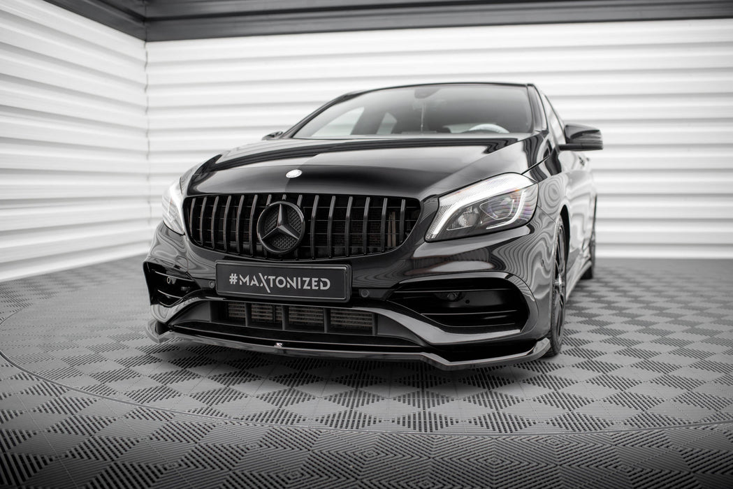 Maxton Design Front Splitter V.1 Mercedes-Benz A AMG-Line W176 Facelift