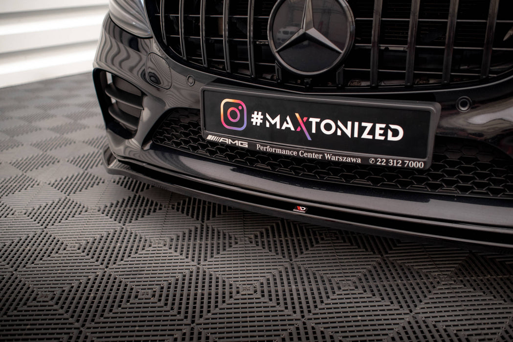 Maxton Design Front Splitter V.1 Mercedes-Benz C AMG Line Sedan / Coupe / Estate W205 / C205 / S205 Facelift