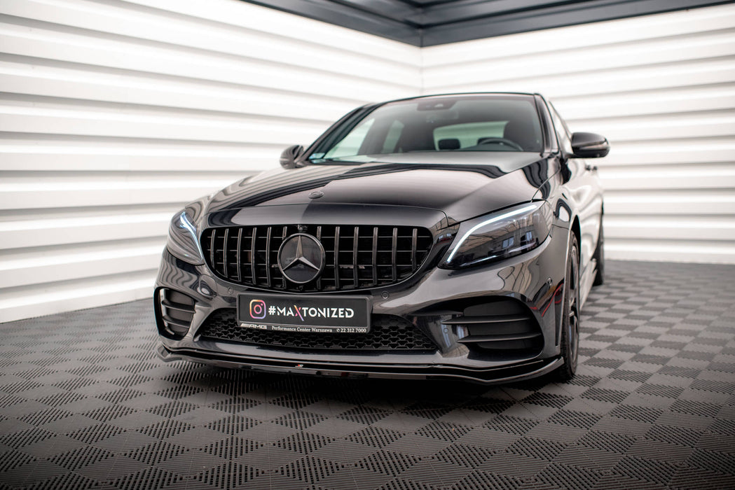 Maxton Design Front Splitter V.1 Mercedes-Benz C AMG Line Sedan / Coupe / Estate W205 / C205 / S205 Facelift