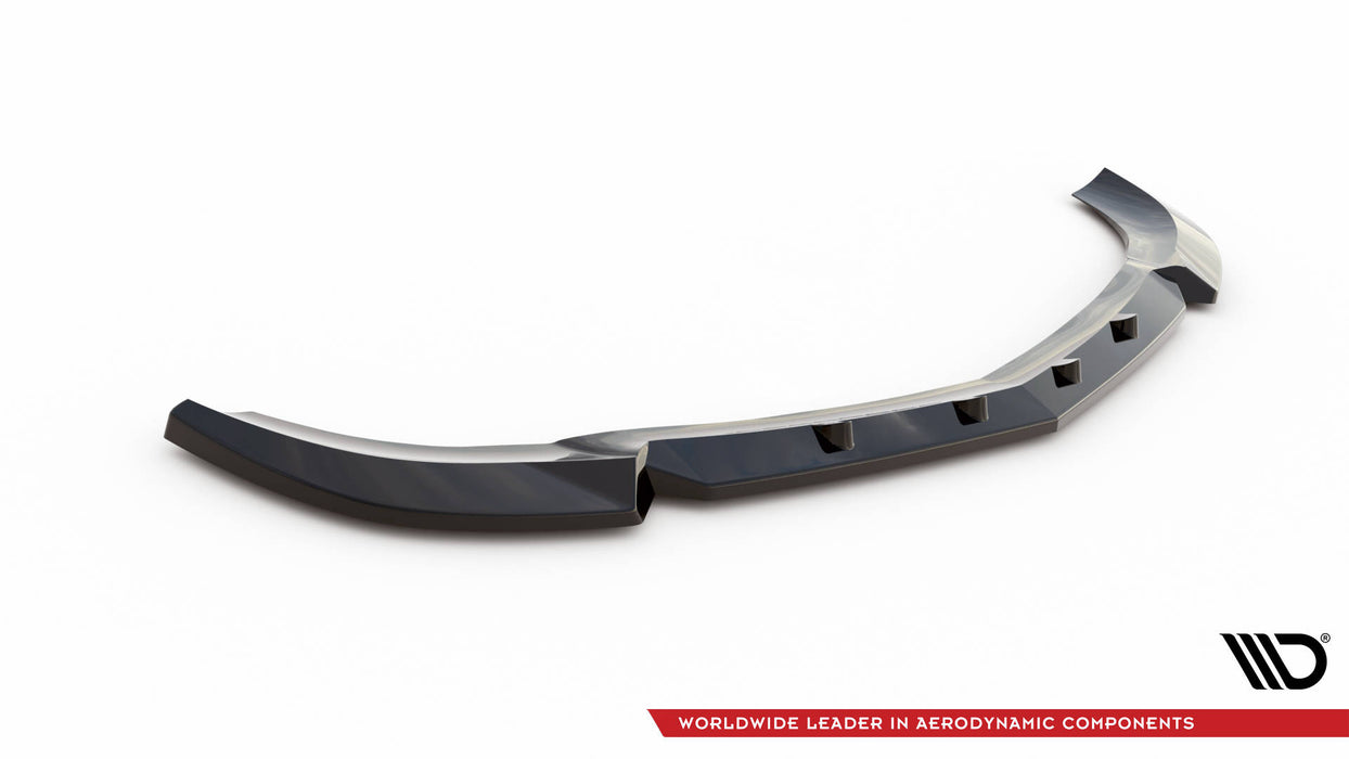 Maxton Design Front Splitter V.1 Mercedes-Benz C Coupe / Sedan / Estate  AMG-Line C204 / W204 Facelift / S204 Facelift