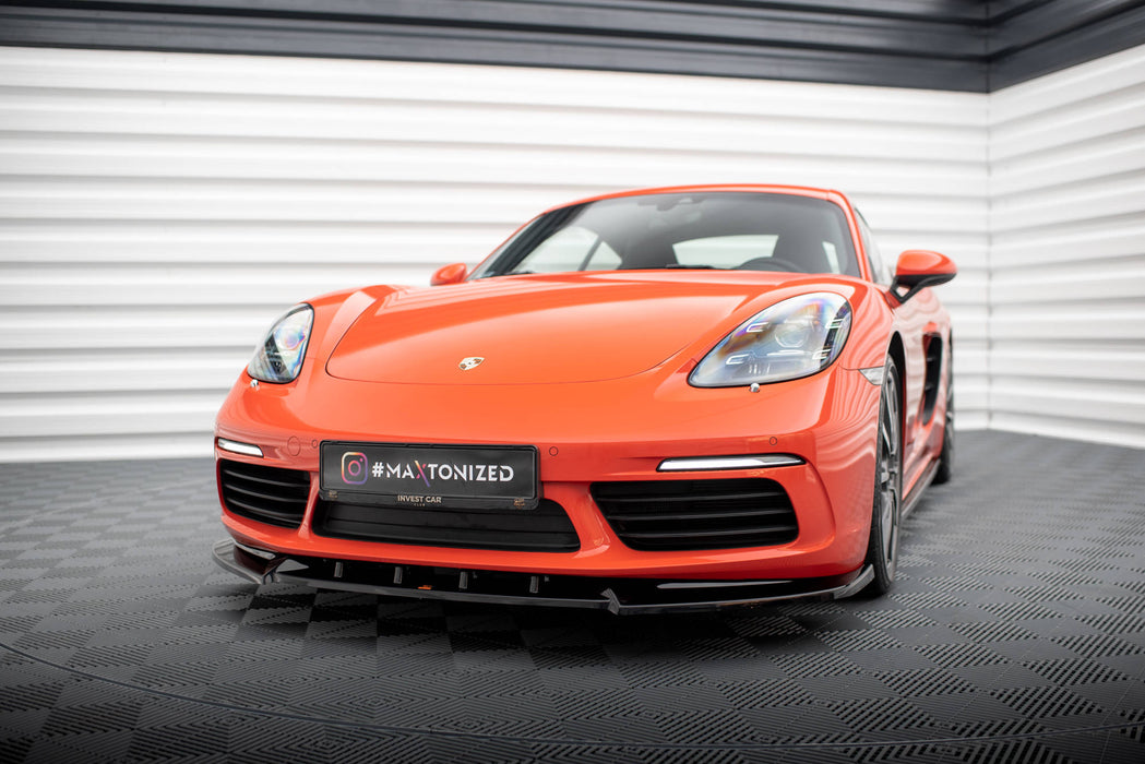 Maxton Design Front Splitter V.1 Porsche 718 Cayman 982c