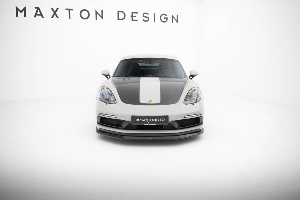 Maxton Design Front Splitter  V.1 Porsche 718 Cayman GTS 982c