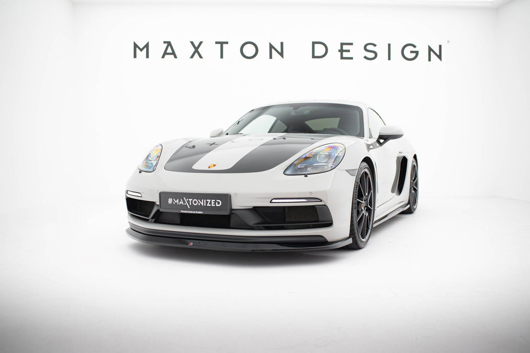 Maxton Design Front Splitter  V.1 Porsche 718 Cayman GTS 982c