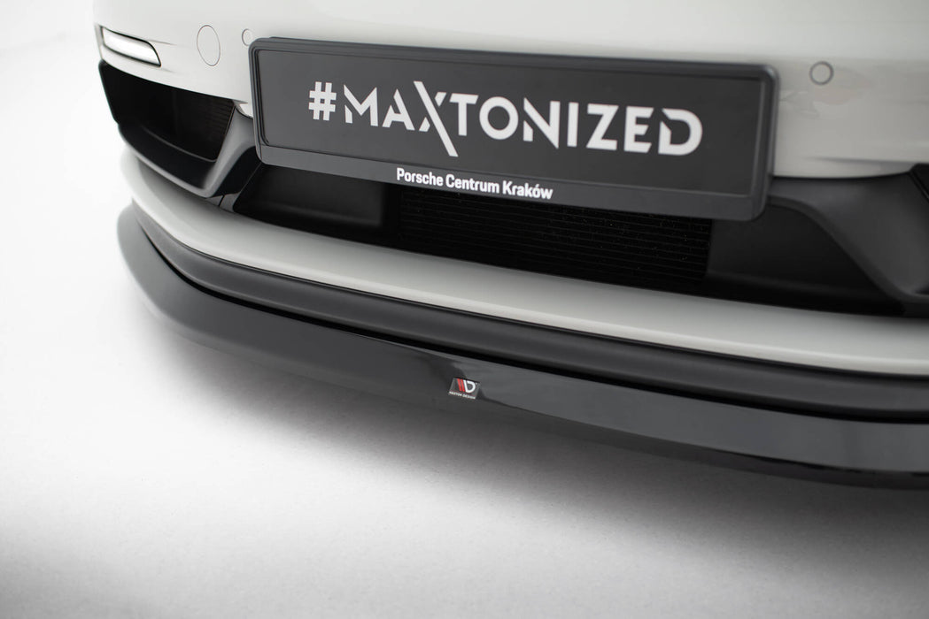 Maxton Design Front Splitter  V.1 Porsche 718 Cayman GTS 982c