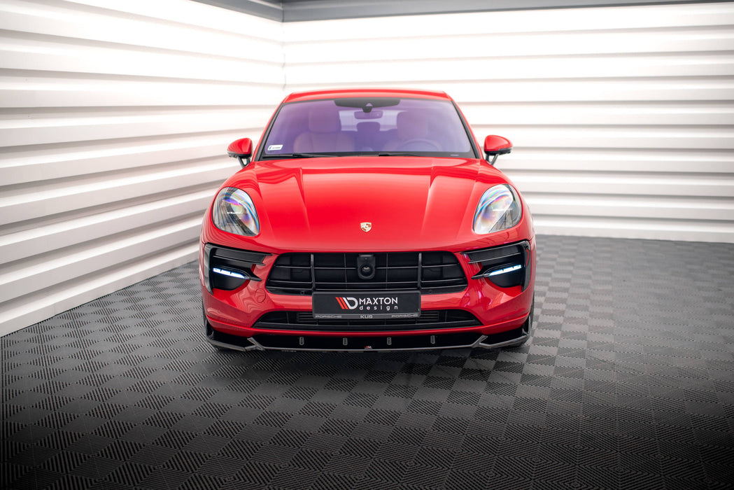 Maxton Design Front Splitter V.1 Porsche Macan GTS / Sport Design Mk1 Facelift