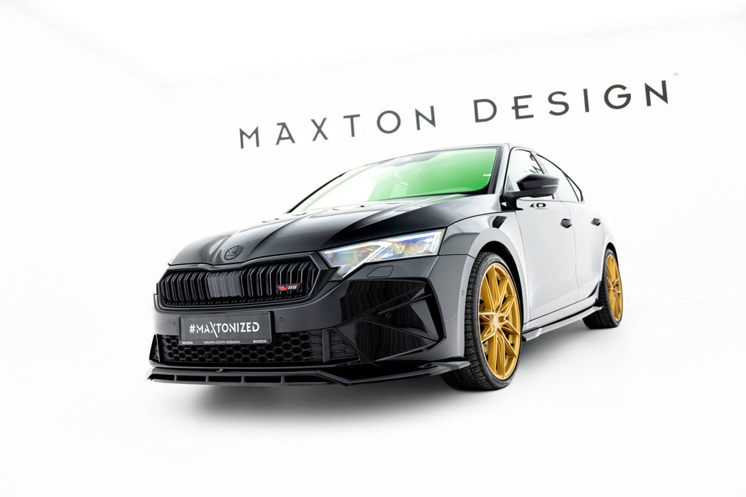Maxton Design Front Splitter V.1 Skoda Octavia RS Liftback / Combi Mk4 Facelift