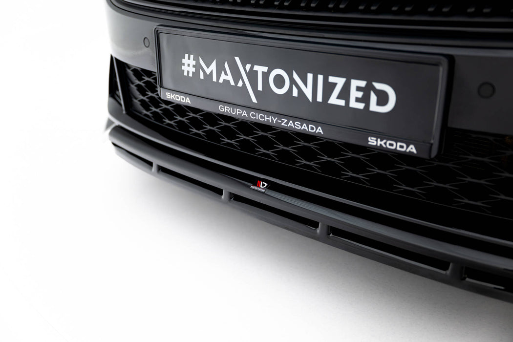 Maxton Design Front Splitter V.1 Skoda Octavia RS Liftback / Combi Mk4 Facelift