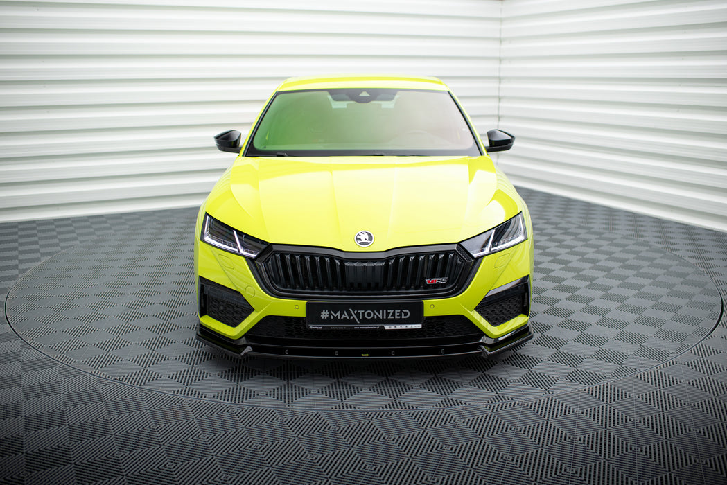 Maxton Design Front Splitter V.1 Skoda Octavia RS Mk4