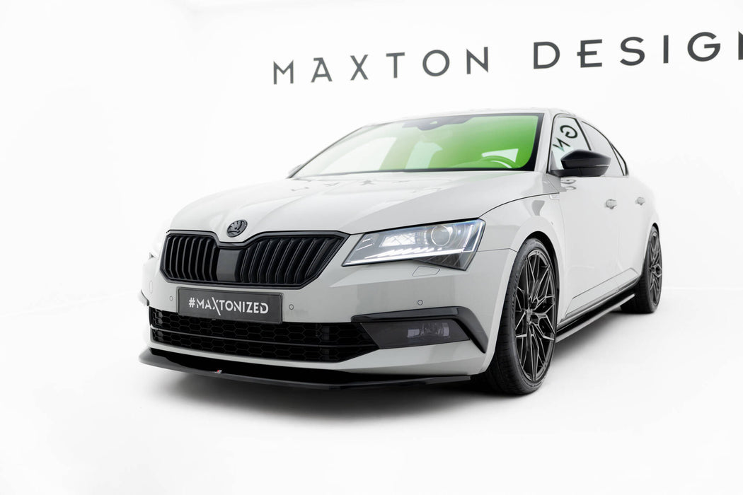 Maxton Design Front Splitter V.1 Skoda Superb Liftback / Combi Mk3