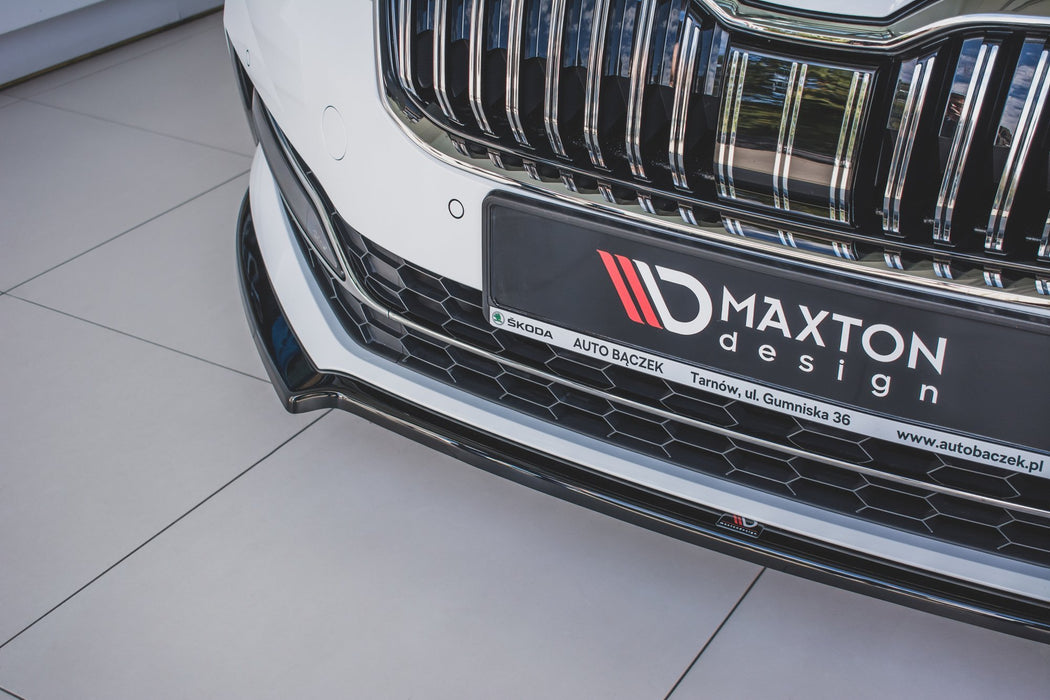 Maxton Design Front Splitter V.1 Skoda Superb Liftback / Combi Mk3 Facelift