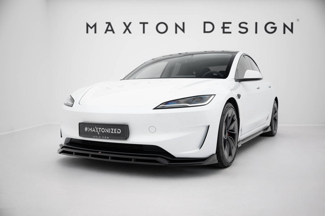 Maxton Design Front Splitter V.1 Tesla Model 3 Performance Mk1 Facelift