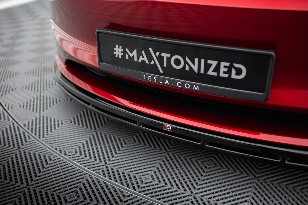 Maxton Design Front Splitter V.1 Tesla Model 3 Project Highland(Facelift)