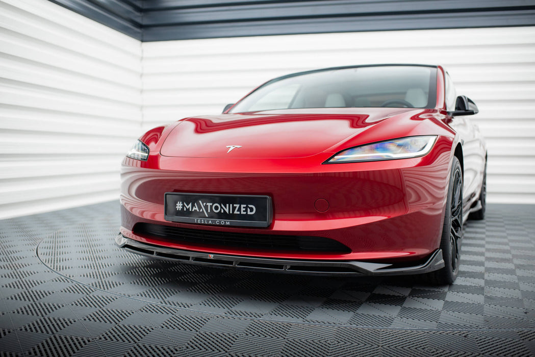 Maxton Design Front Splitter V.1 Tesla Model 3 Project Highland(Facelift)