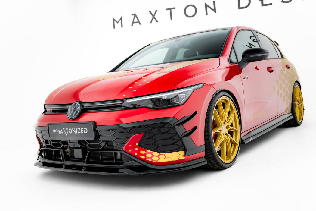 Maxton Design Front Splitter V.1 Volkswagen Golf GTI Clubsport Mk8 Facelift