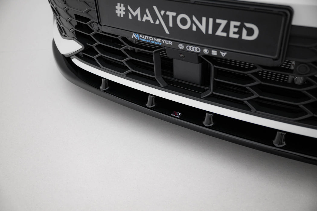 Maxton Design Front Splitter V.1 Volkswagen Golf GTI / GTE / R-Line Mk8 Facelift
