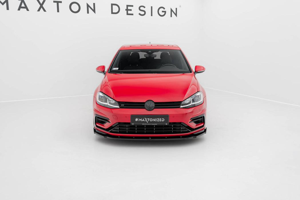 Maxton Design Front Splitter V.1 Volkswagen Golf R / R-Line Mk7 Facelift