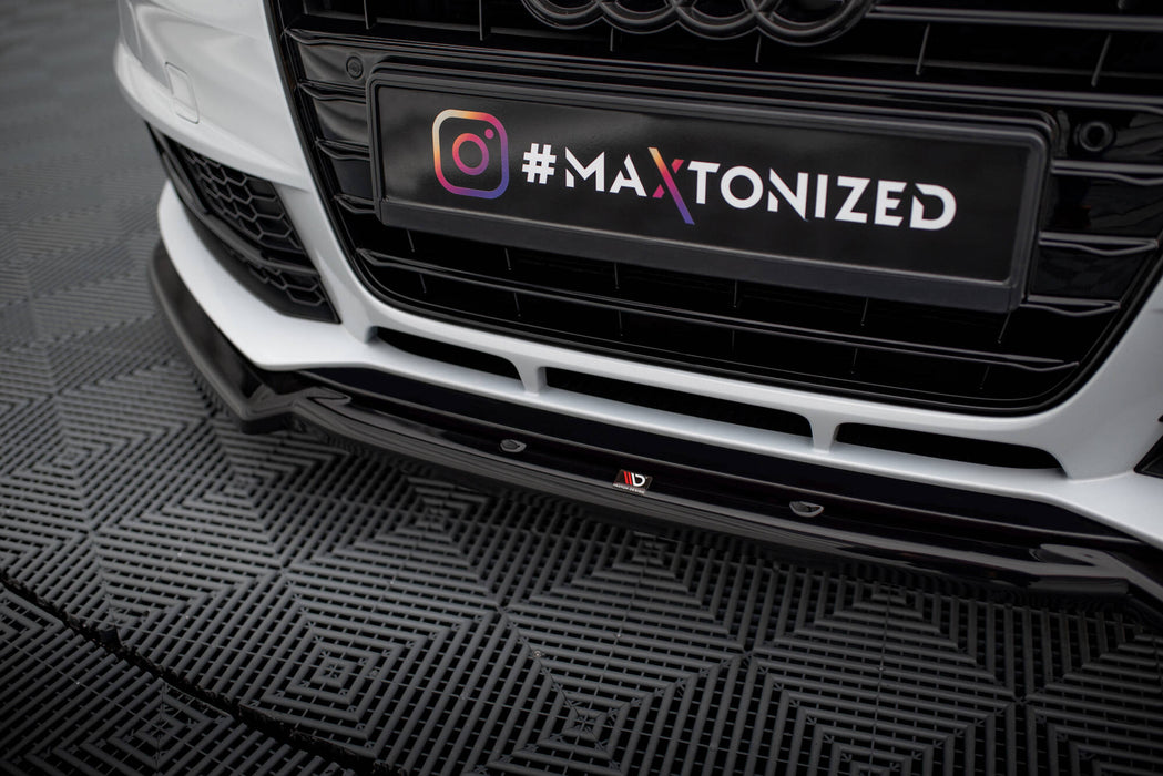 Maxton Design Front Splitter V.2 Audi A4 Competition B8 Facelift