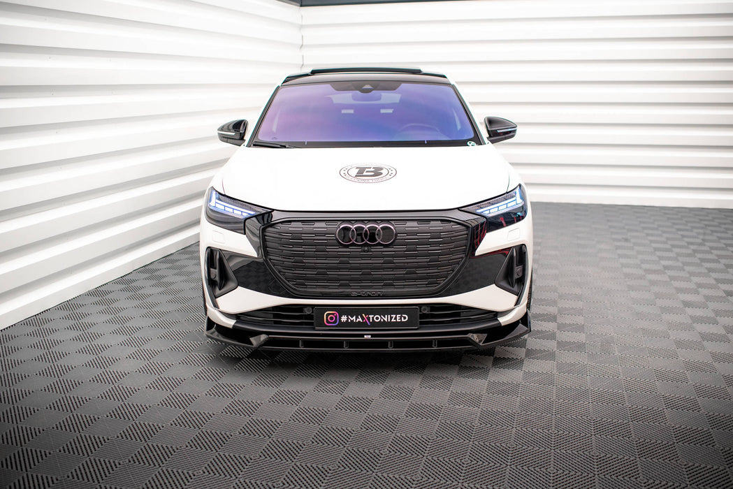 Maxton Design Front Splitter V.2 Audi Q4 e-tron Sportback S-line Mk1