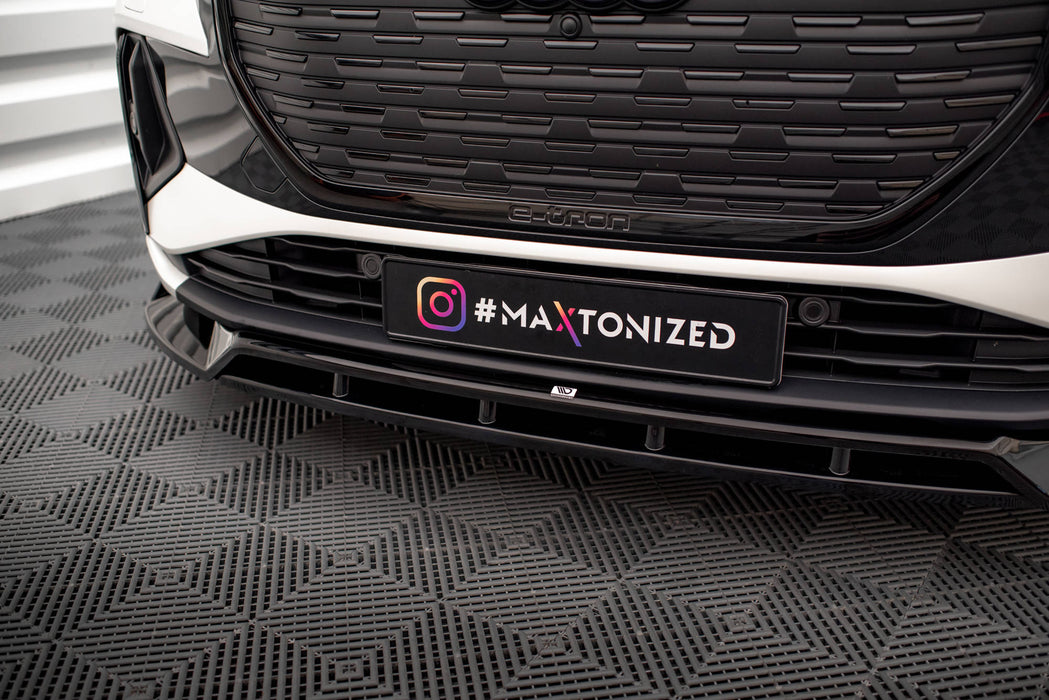 Maxton Design Front Splitter V.2 Audi Q4 e-tron Sportback S-line Mk1