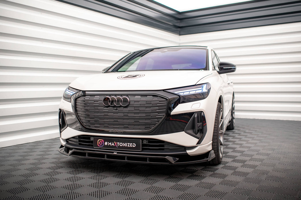 Maxton Design Front Splitter V.2 Audi Q4 e-tron Sportback S-line Mk1