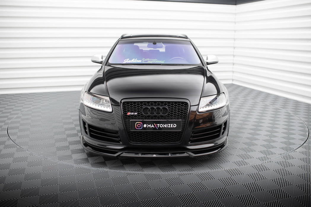 Maxton Design Front Splitter V.2 Audi RS6 Avant C6