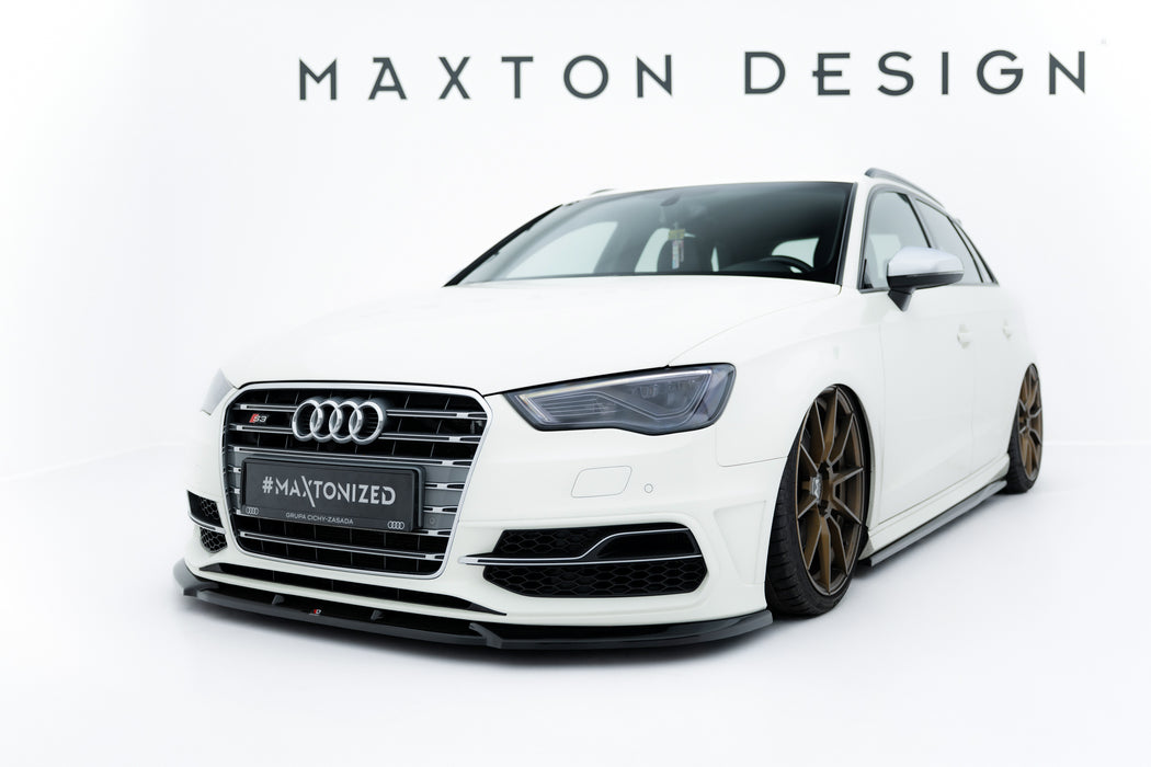 Maxton Design Front Splitter V.2 Audi S3 / A3 S-Line Sportback / Hatchback 8V