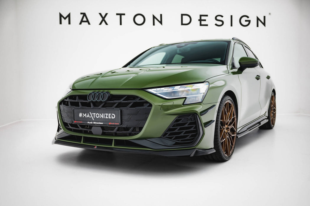Maxton Design Front Splitter V.2 Audi S3 / A3 S-line Sportback / Sedan 8Y Facelift