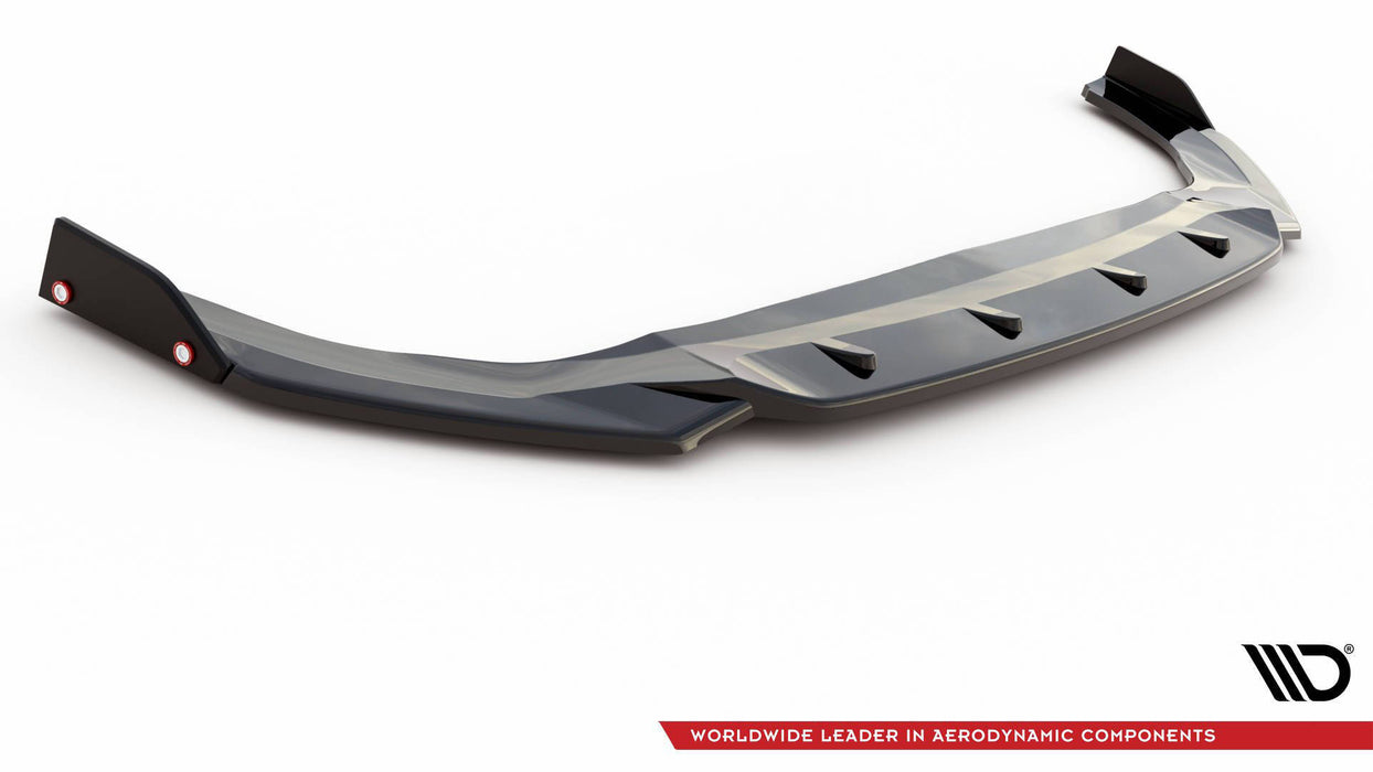 Maxton Design Front Splitter V.2 + Flaps Volkswagen Golf GTI / GTE / GTD / R-Line Mk8