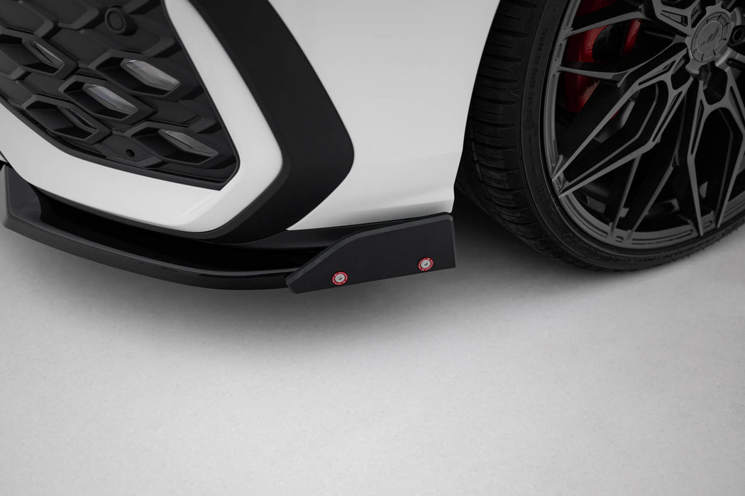 Maxton Design Front Splitter V.2 + Flaps Volkswagen Golf GTI / GTE / R-Line Mk8 Facelift