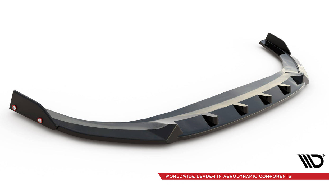 Maxton Design Front Splitter V.2 + Flaps Volkswagen Golf GTI / GTE / R-Line Mk8 Facelift