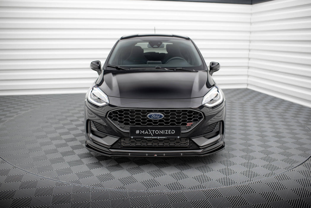 Maxton Design Front Splitter V.2 Ford Fiesta ST / ST-line Mk8 Facelift