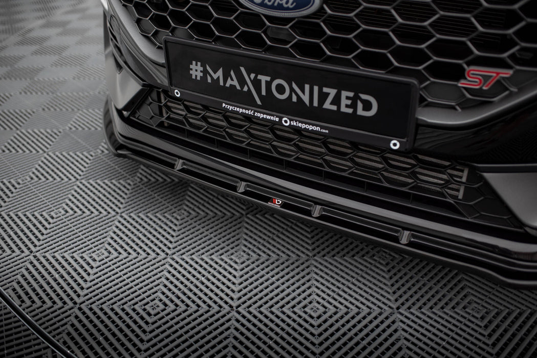 Maxton Design Front Splitter V.2 Ford Fiesta ST / ST-line Mk8 Facelift