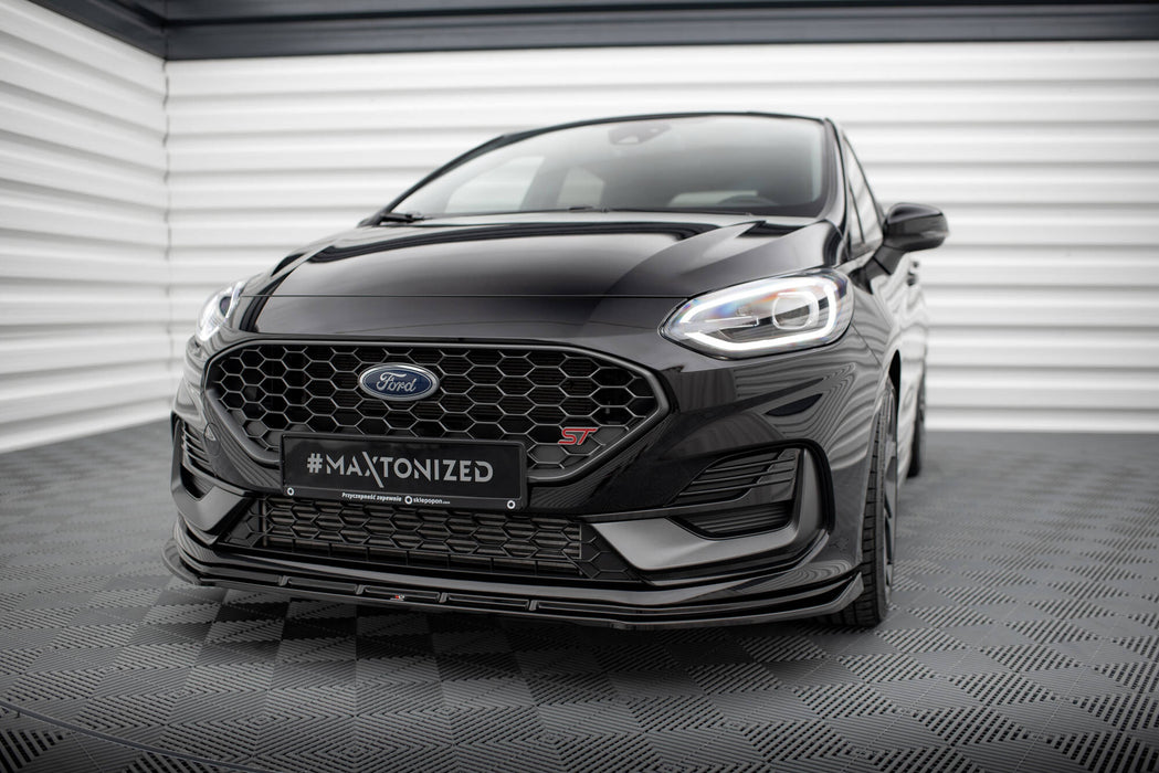 Maxton Design Front Splitter V.2 Ford Fiesta ST / ST-line Mk8 Facelift