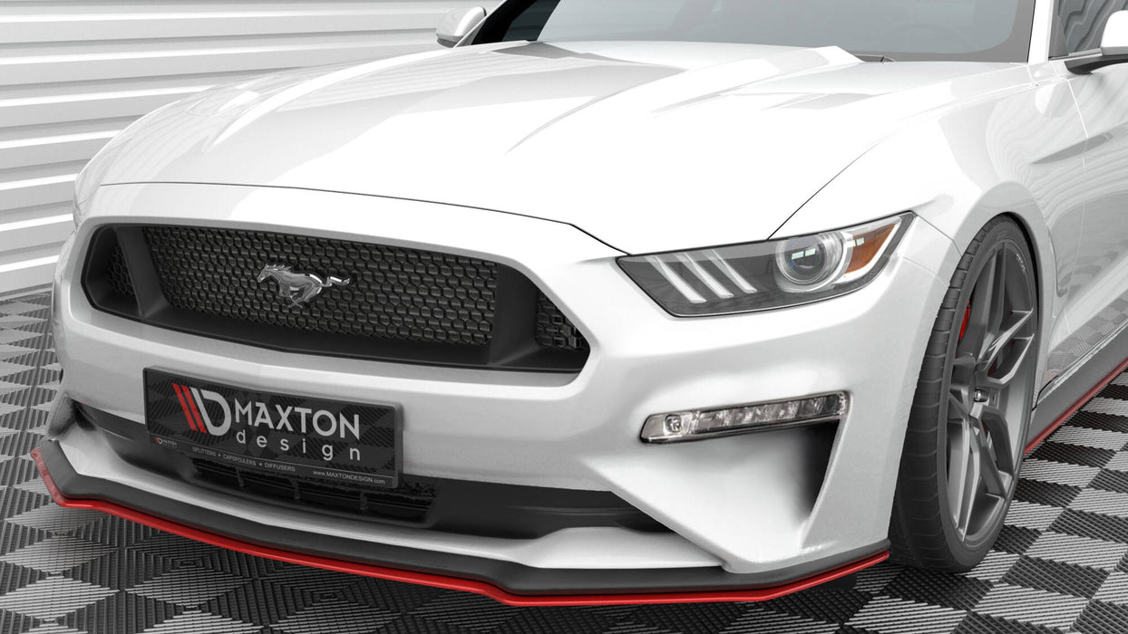 Maxton Design Front Splitter V.2 Ford Mustang Mk6 Facelift