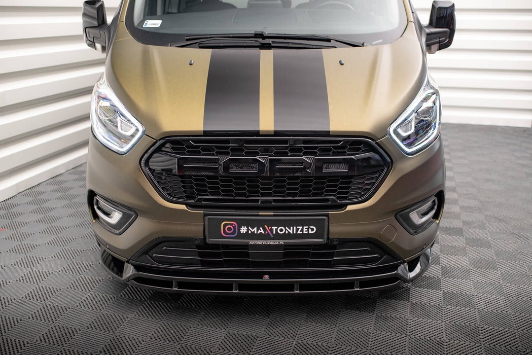 Maxton Design Front Splitter V.2 Ford Transit Custom Mk1 Facelift / Tourneo Custom Mk1 Facelift
