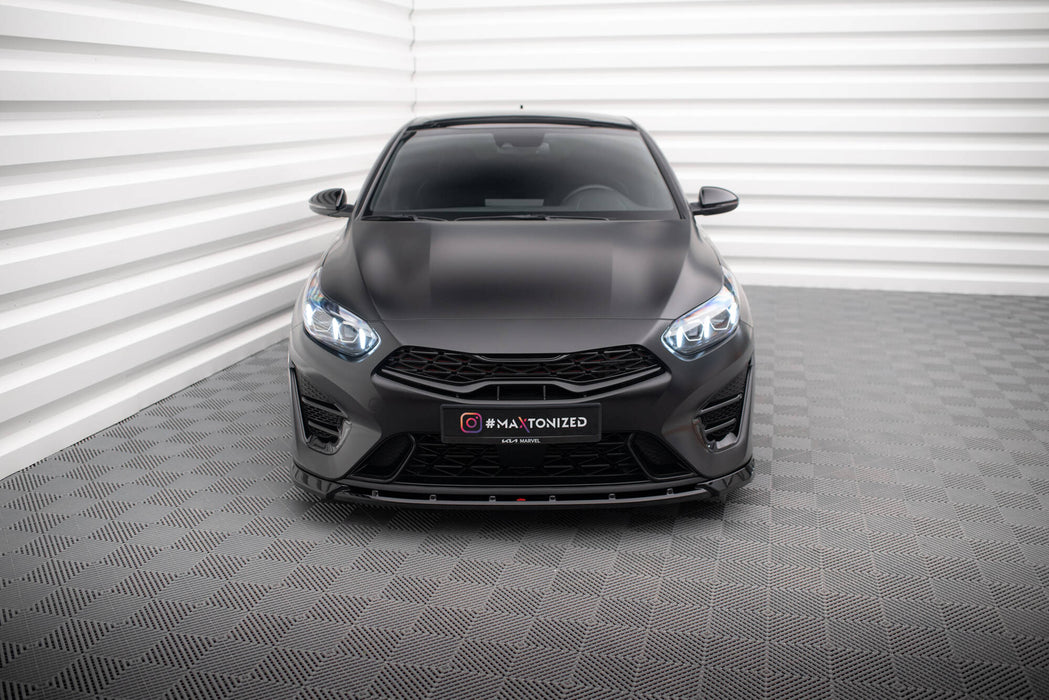 Maxton Design Front Splitter V.2 Kia Proceed GT Mk3 Facelift / Ceed GT / GT - Line Mk1 Facelift