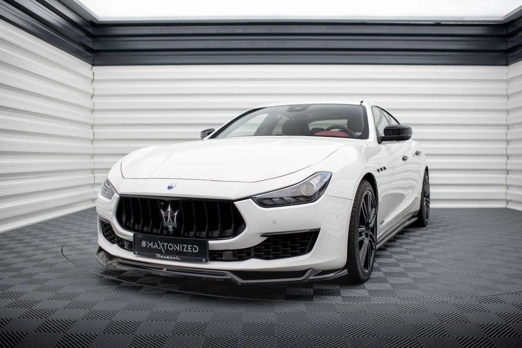 Maxton Design Front Splitter V.2 Maserati Ghibli Mk3 Facelift