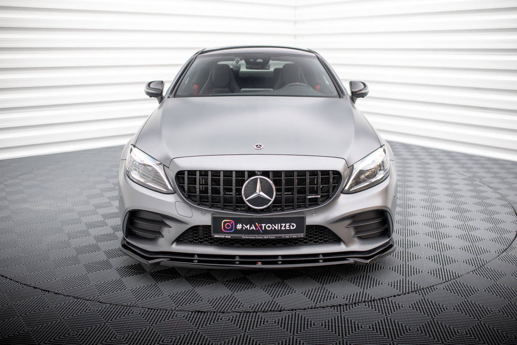 Maxton Design Front Splitter V.2 Mercedes-AMG C43 Coupe / Cabrio / Sedan / Estate C205 / A205 / W205 / S205 Facelift
