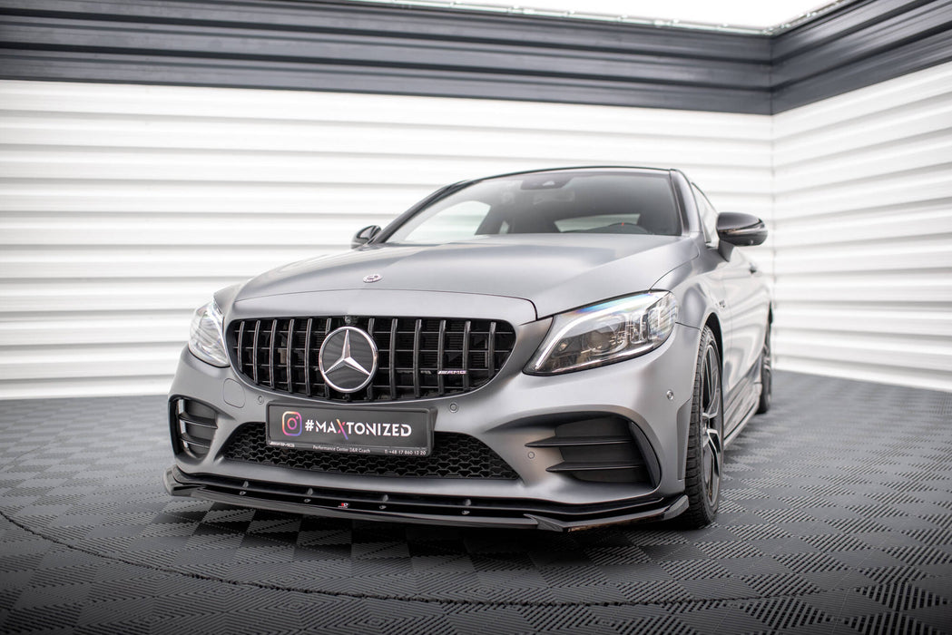 Maxton Design Front Splitter V.2 Mercedes-AMG C43 Coupe / Cabrio / Sedan / Estate C205 / A205 / W205 / S205 Facelift