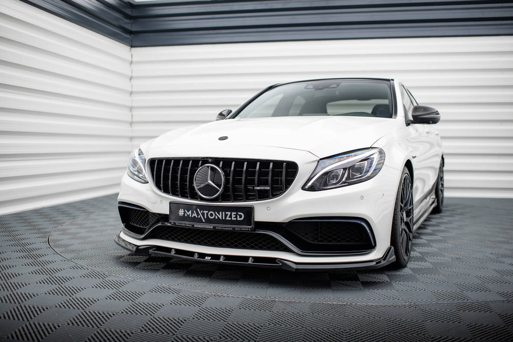 Maxton Design Front Splitter V.2 Mercedes-AMG C63 Sedan / Estate W205 / S205