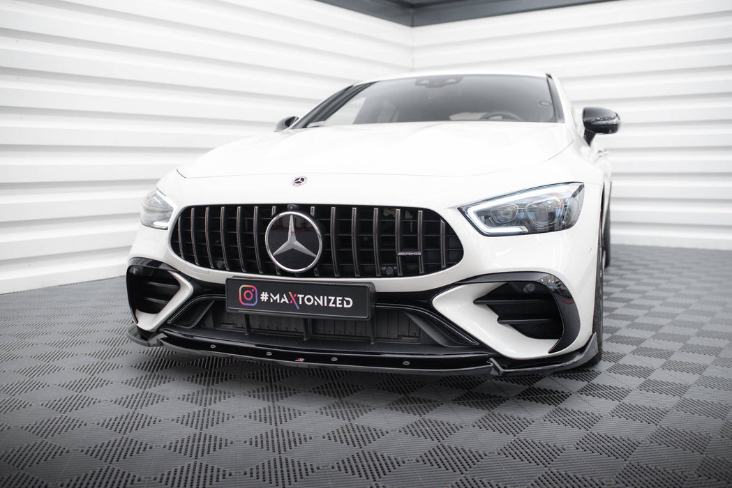 Maxton Design Front Splitter V.2 Mercedes-AMG GT 43 4 Door Coupe V8 Styling Package