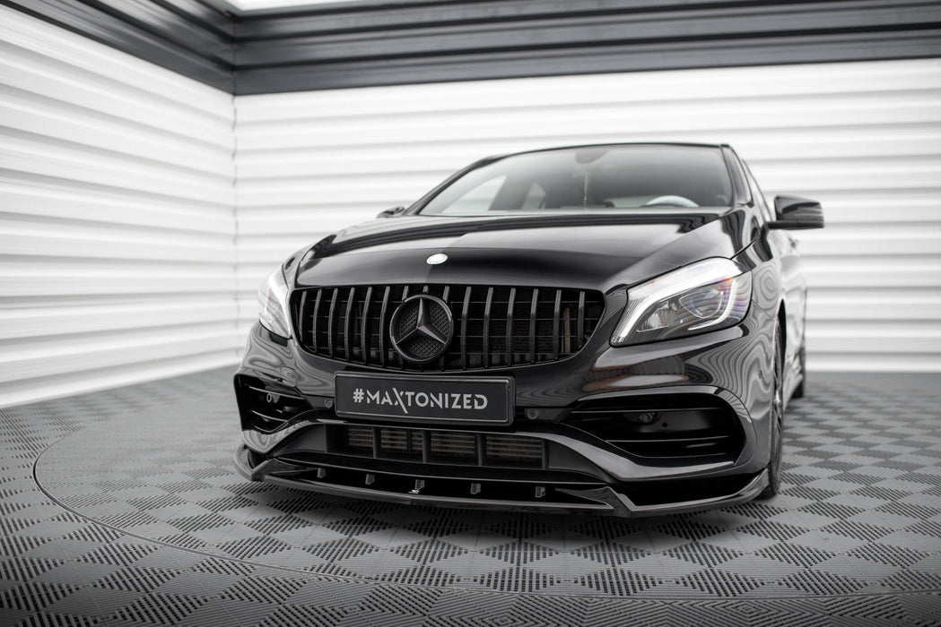 Maxton Design Front Splitter V.2 Mercedes-Benz A AMG-Line W176 Facelift