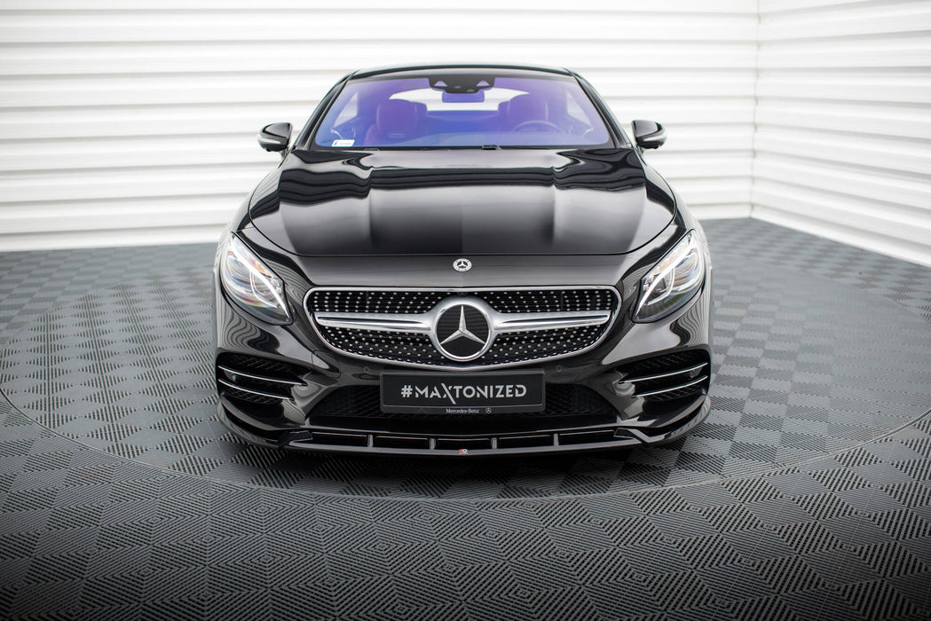 Maxton Design Front Splitter V.2 Mercedes-Benz S Coupe AMG-Line C217 Facelift