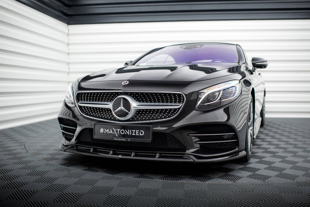 Maxton Design Front Splitter V.2 Mercedes-Benz S Coupe AMG-Line C217 Facelift