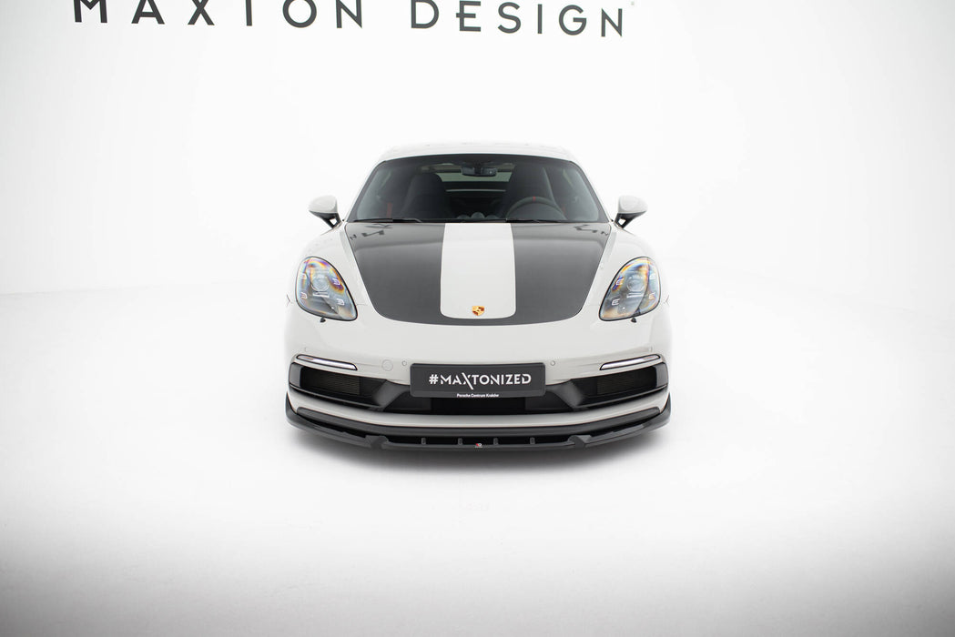 Maxton Design Front Splitter  V.2 Porsche 718 Cayman GTS 982c