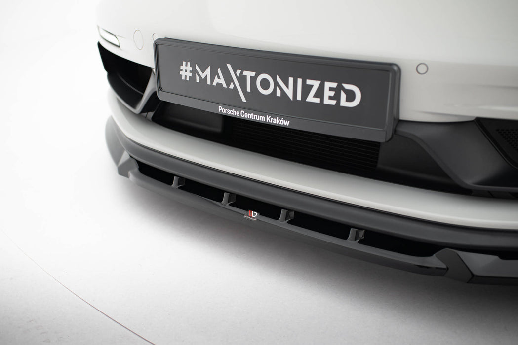 Maxton Design Front Splitter  V.2 Porsche 718 Cayman GTS 982c
